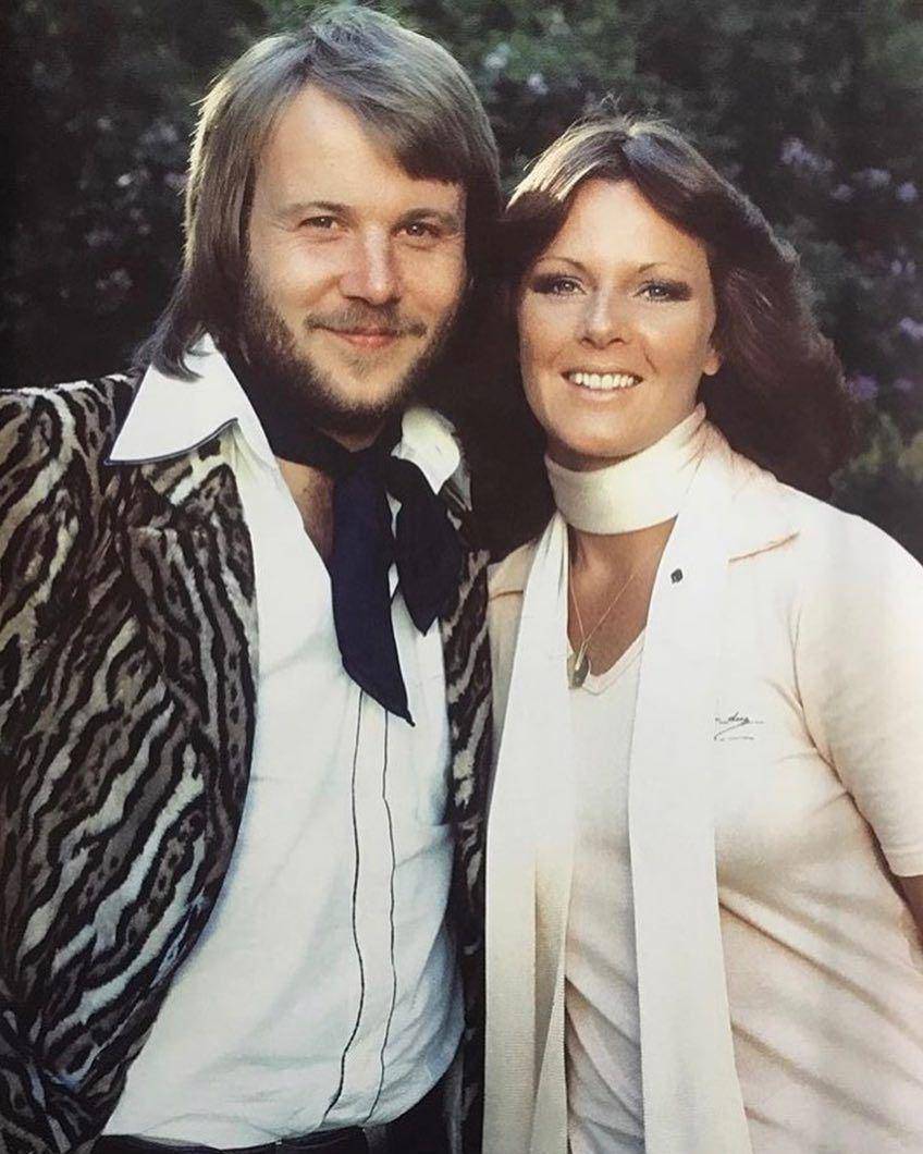 Benny Andersson dan Anni-Frid Lyngstad, vokalis grup musik asal Swedia, ABBA (instagram.com/annifridlyngstad)