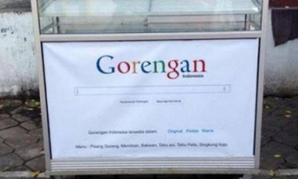tulisan di gerobak gorengan (Instagram.com/awreceh.id)