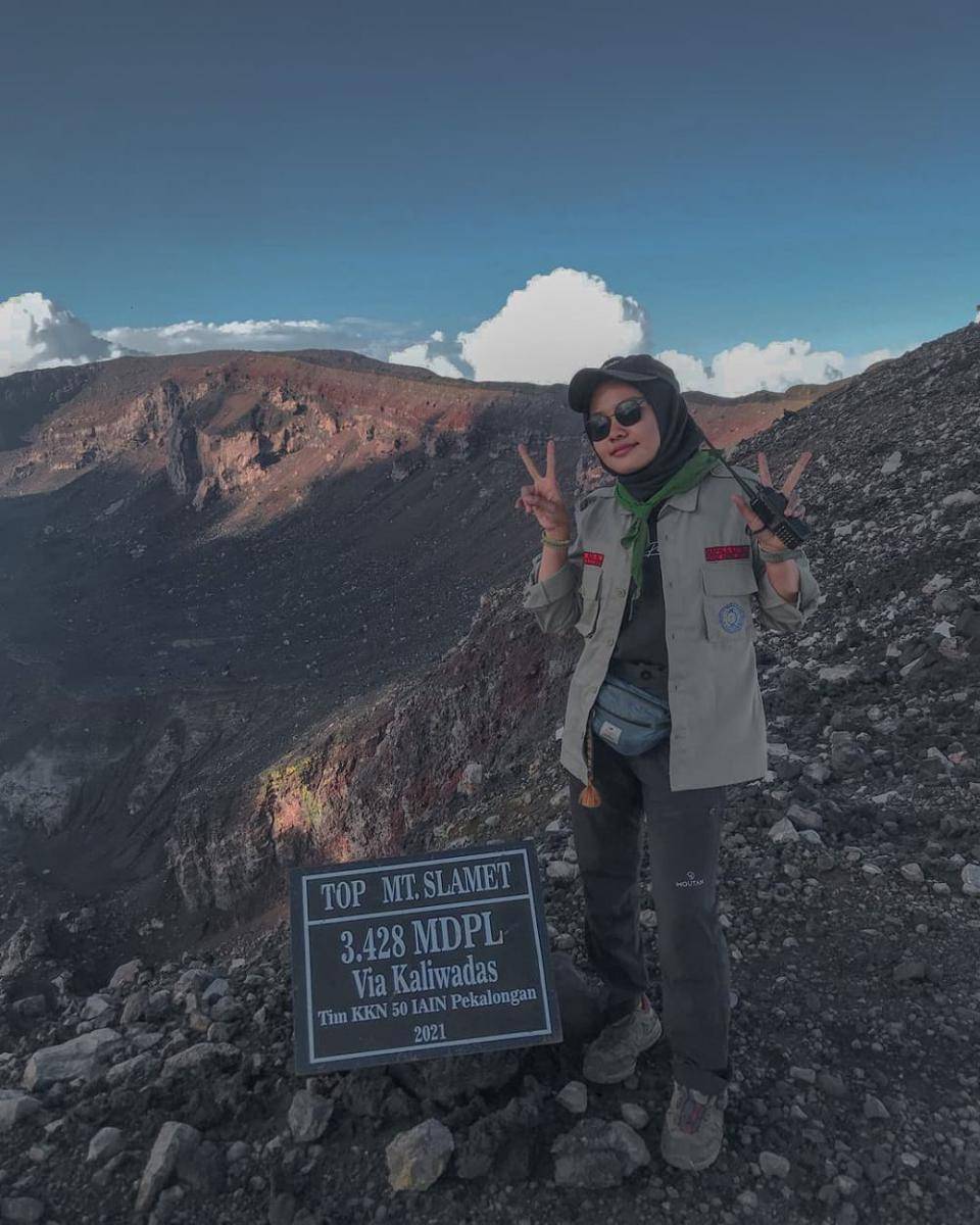 potret pendaki di Gunung Slamet (instagram.com/rosmala.djs)