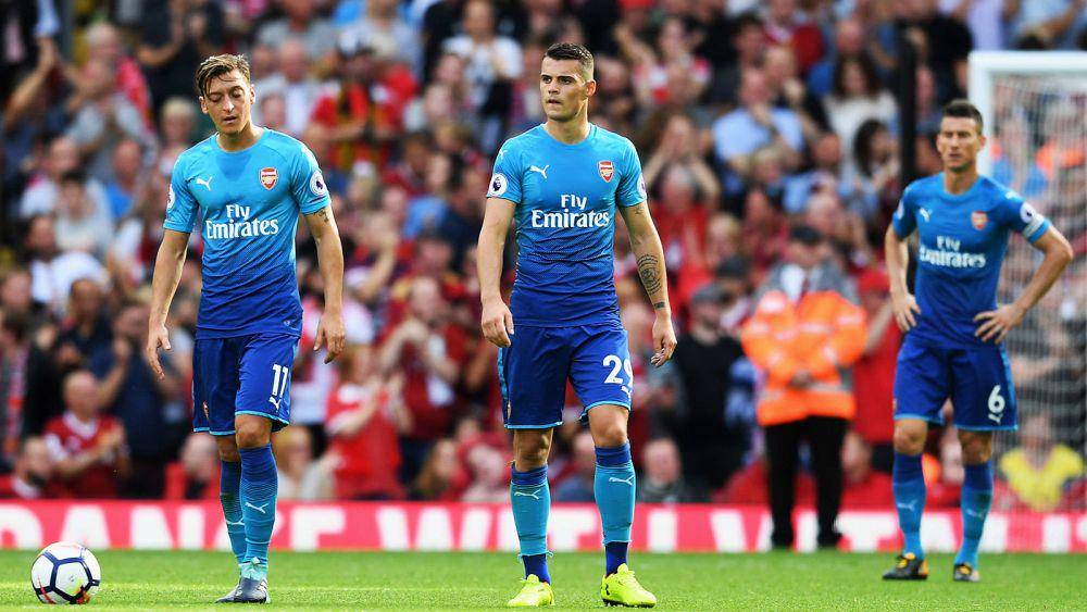 potret skuad Arsenal saat dikalahkan Liverpool (arsenal.com)