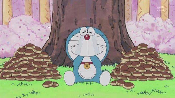 cuplikan adegan Doraemon memakan dorayaki (dok. Shin-Ei Animation/Doraemon)