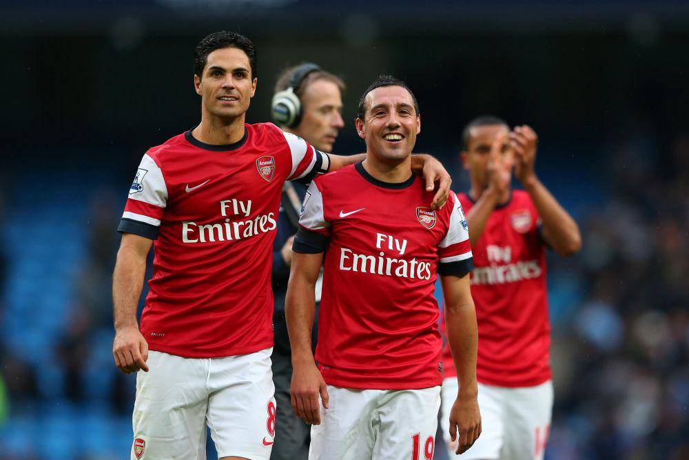 potret Mikel Arteta dan Santi Cazorla (bleacherreport.com)
