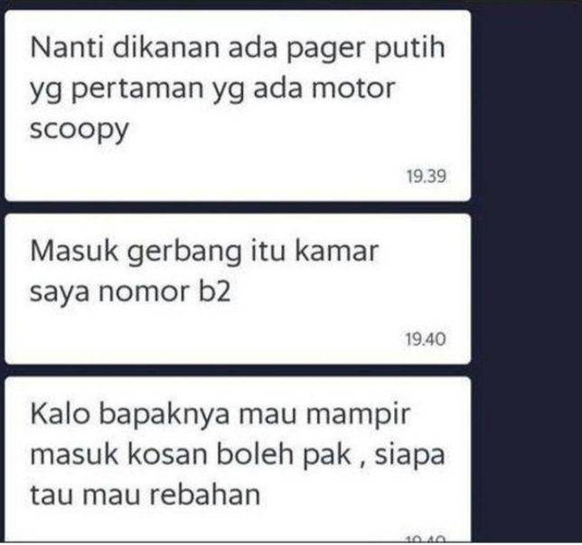 chat lucu kurir dan pelanggan (instagram.com/recehtapiviral)