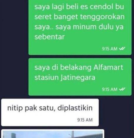 chat lucu kurir dan pelanggan (instagram.com/newdramaojol)
