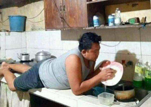 aksi kocak bapak-bapak (instagram.com/lambeonlen)