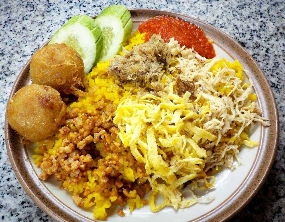 ilustrasi nasi kuning (twitter.com/RudyantoAW)