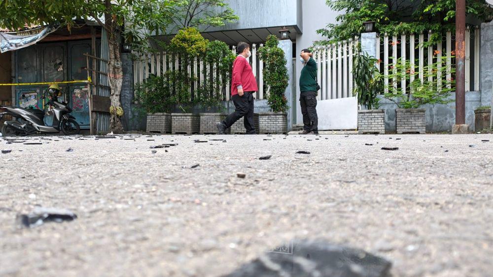 Kondisi rumah usai terjadi ledakan.IDN Times/ Fad