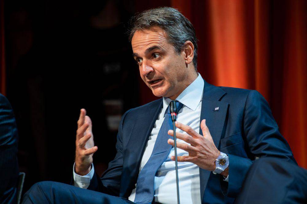 PM Yunani, Kyriakos Mitsotakis (Twitter.com/Janez Jansa)