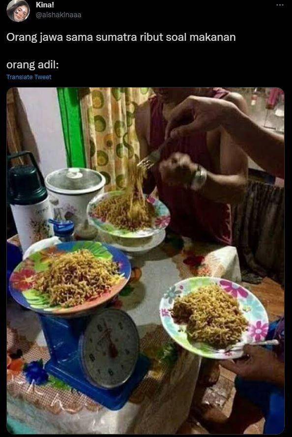 meme orang makan sesuai sifat (twitter.com/cajapult)
