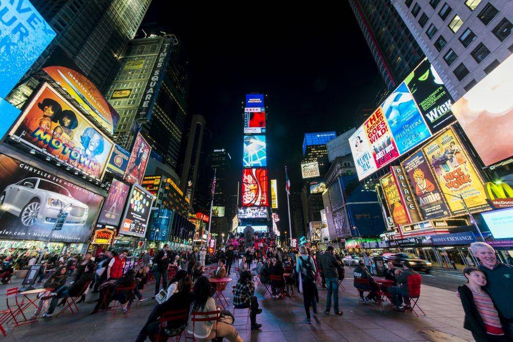 Suasana Times Square, New York, Amerika. (By Chensiyuan/Wikimedia)