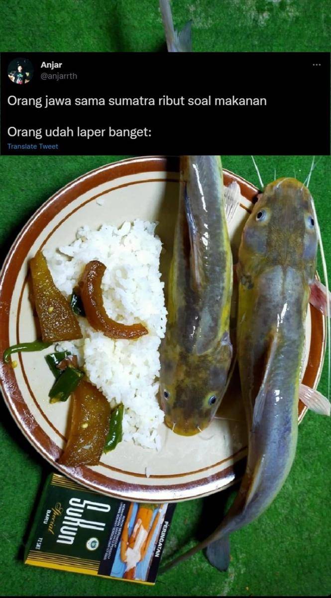 meme orang makan sesuai sifat (twitter.com/anjarrth)