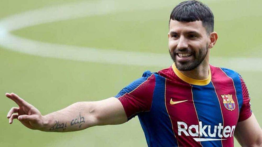 potret Sergio Aguero bersama Barcelona (marca.com)