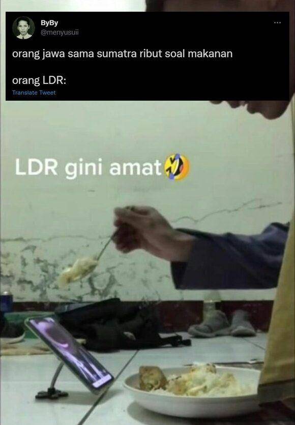 meme orang makan sesuai sifat (twitter.com/menyusuii)