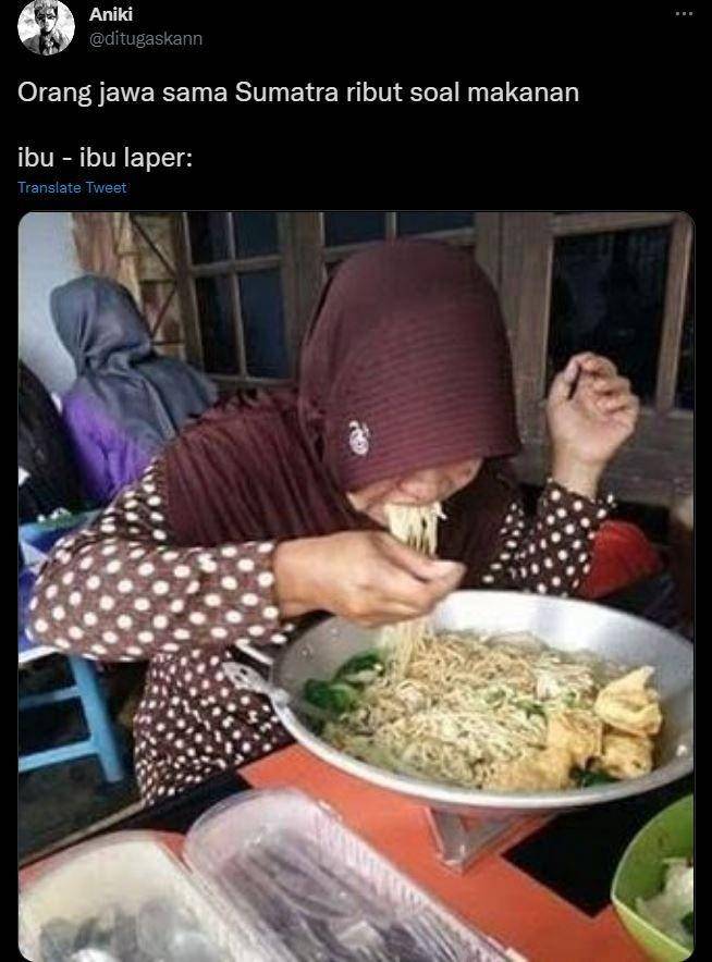 meme orang makan sesuai sifat (twitter.com/ditugaskann)