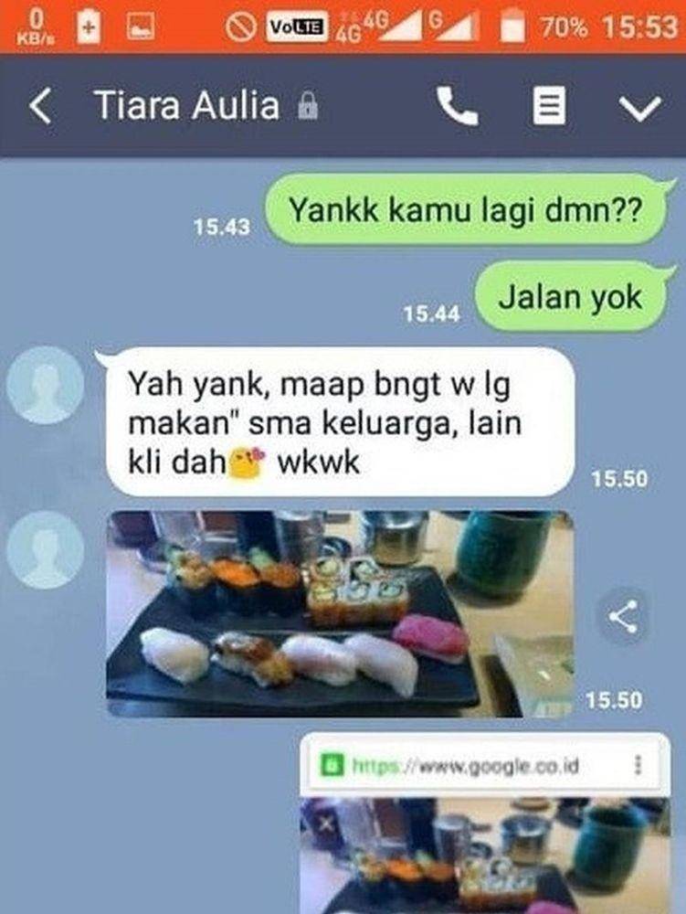 chat ketahuan bohong ke pacar (instagram.com/rakyat_plus_62)