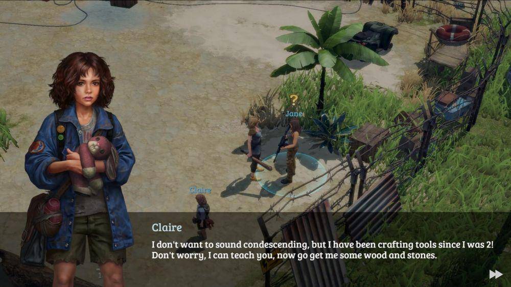 Percakapan yang intens antara karakter dengan NPC. (dok. Volcano Force/LOST in Blue)