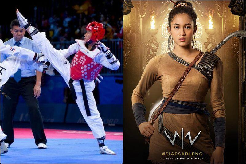 Mantan Atlet Timnas, 9 Potret Gagah Aghniny Haque di Arena Taekwondo