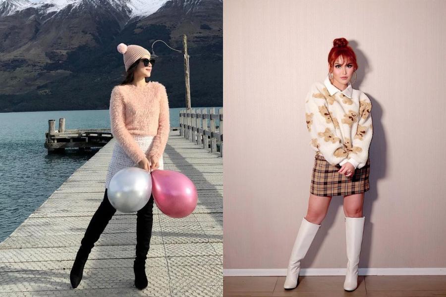 11 Adu Gaya Hana Kartika vs. Ayu Ting Ting, Memesona Banget!