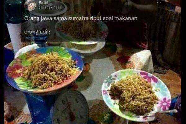 meme orang makan sesuai sifat (twitter.com/aishakinaaa)