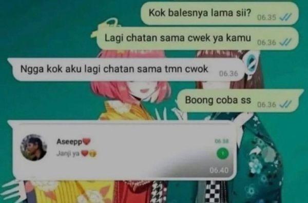 10 Chat Ketahuan Bohong ke Pacar Ini Kocaknya Bikin Panas Dingin