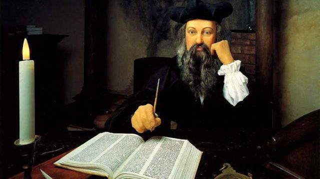 ilustrasi Nostradamus peramal Prancis abad ke 15 (sansimera.gr)