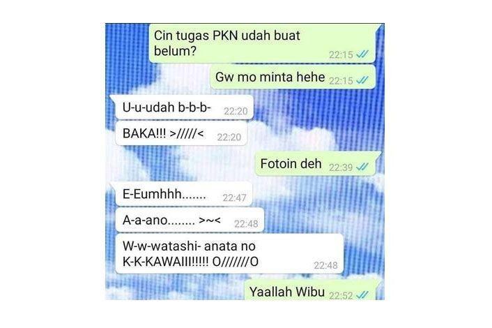 10 Chat Menghadapi Teman Wibu Ini Kocak, Gak Ngerti Bahasanya