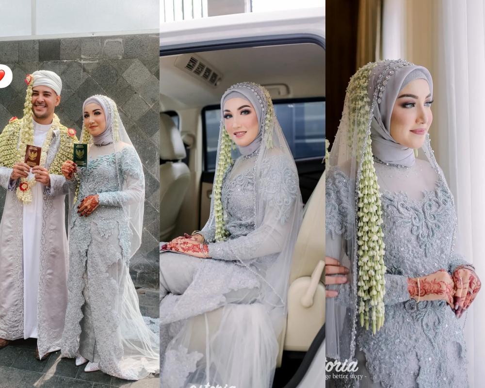 9 Ide Kebaya dan Makeup Pernikahan Sonia Alattas, Istri Riza Shahab