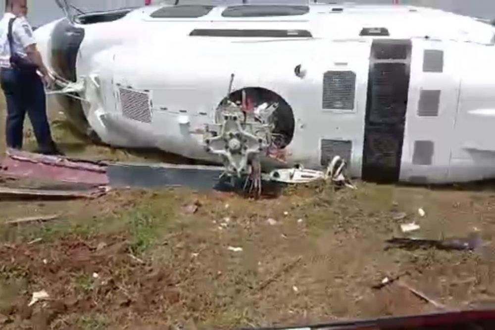 [BREAKING] Kronologi Jatuhnya Helikopter di Tangerang