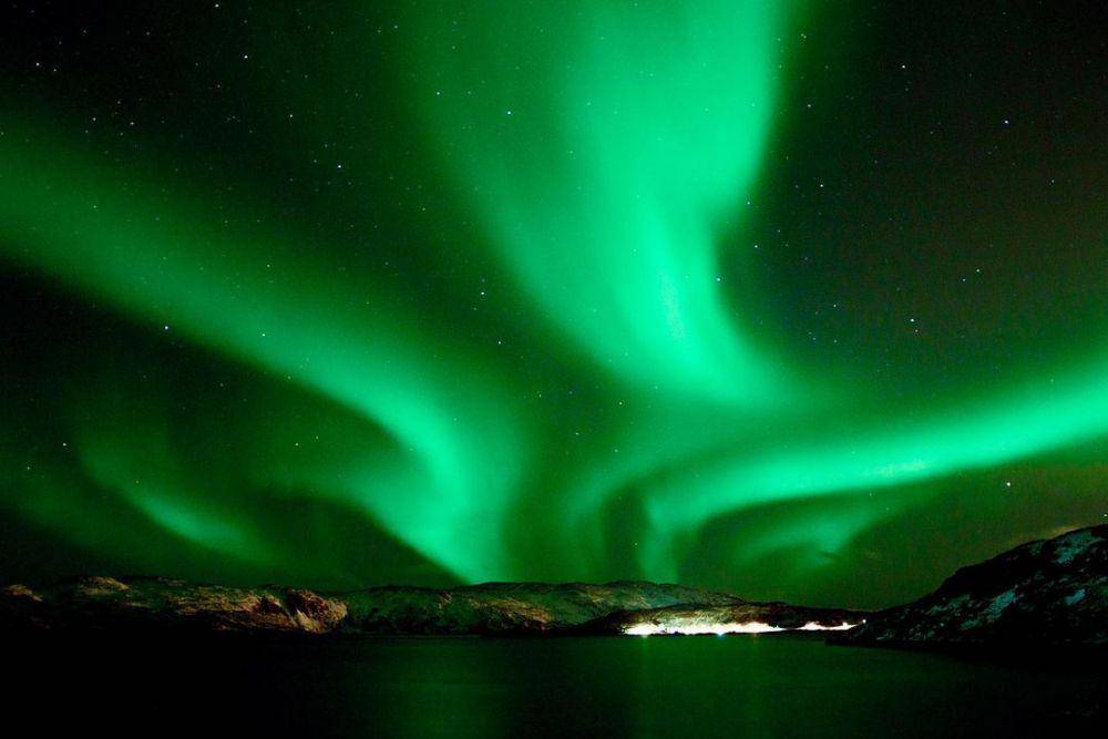 pemandangan aurora di Hammerfest (instagram.com/danskenogfinnmarkingen)