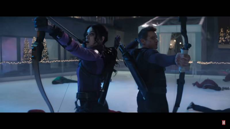 Kate Bishop dan Clint Barton. youtube.com/MARVEL