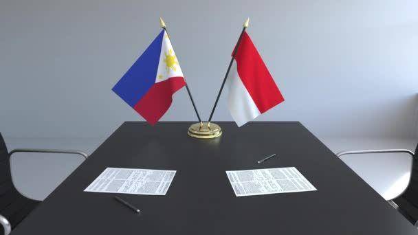 ilustrasi bendera Indonesia dan Filipina (halalfocus.net)