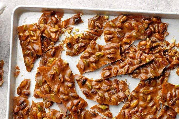 ilustrasi pistachio brittle (tasteofhome.com/Taste of Home)