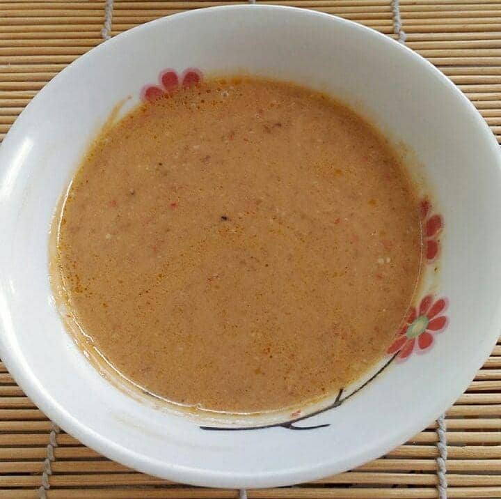 Ilustrasi sambal kacang (Instagram.com/ahara_lena)