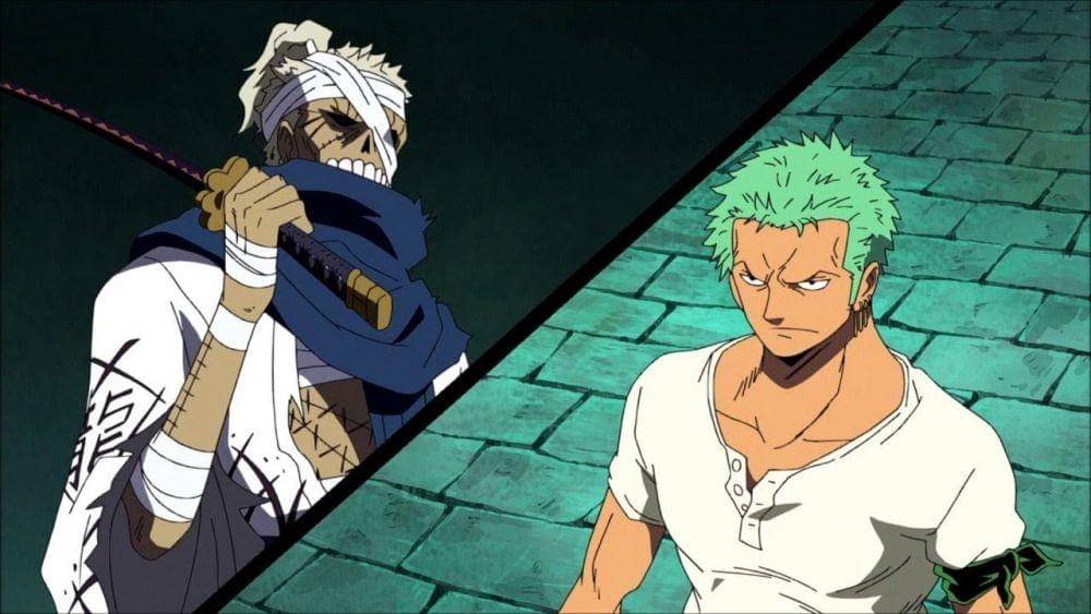 Momen Zombi Ryuma lawan Zoro. Dok. Toei Animation