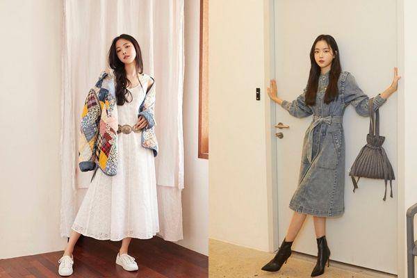 Dress ala Naeun A-Pink (instagram.com/marcellasne_/instagram.com/naeun__apink)