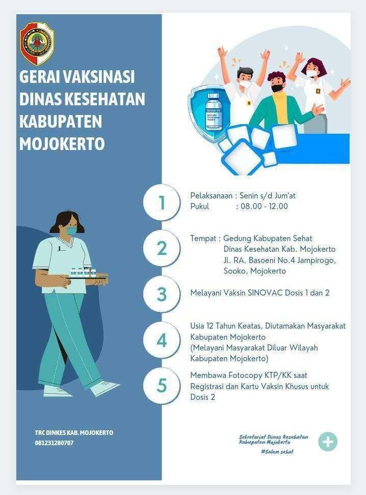 Info vaksin.IDN Times/Dinkes Kabupaten Mojokerto