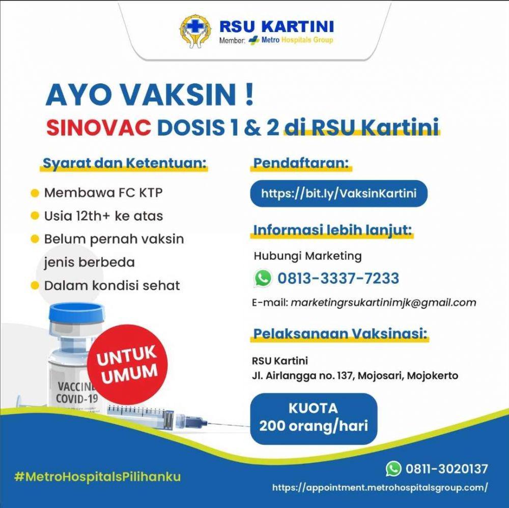 Info vaksin.IDN Times/ RS Kartini