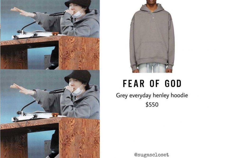 harga hoodie SUGA BTS (instagram.com/sugascloset)