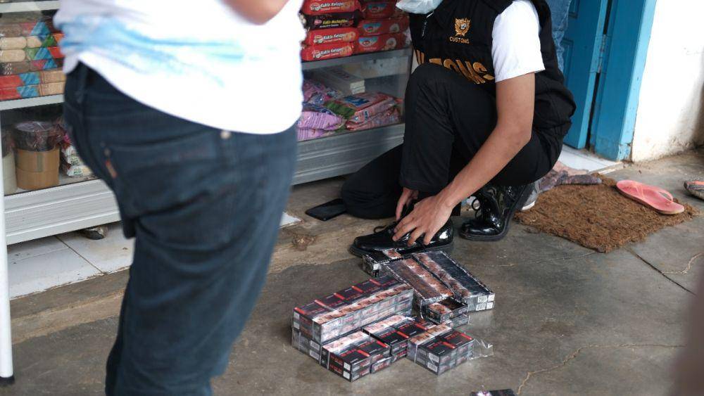 Rokok ilegal disita oleh Bea Cukai Malang. Dok/istimewa