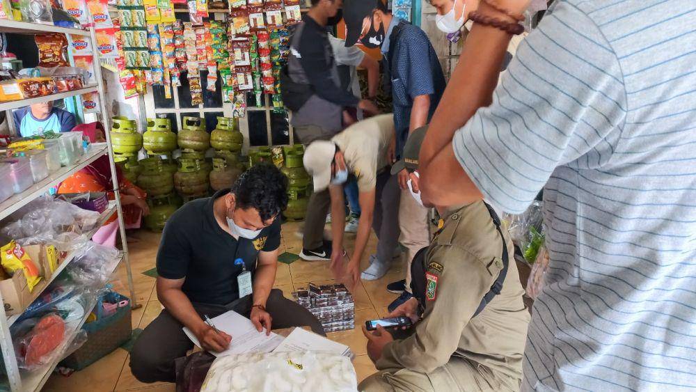 Penyitaan rokok ilegal yang dilakukan oleh Bea Cukai Malang. Dok/istimewa