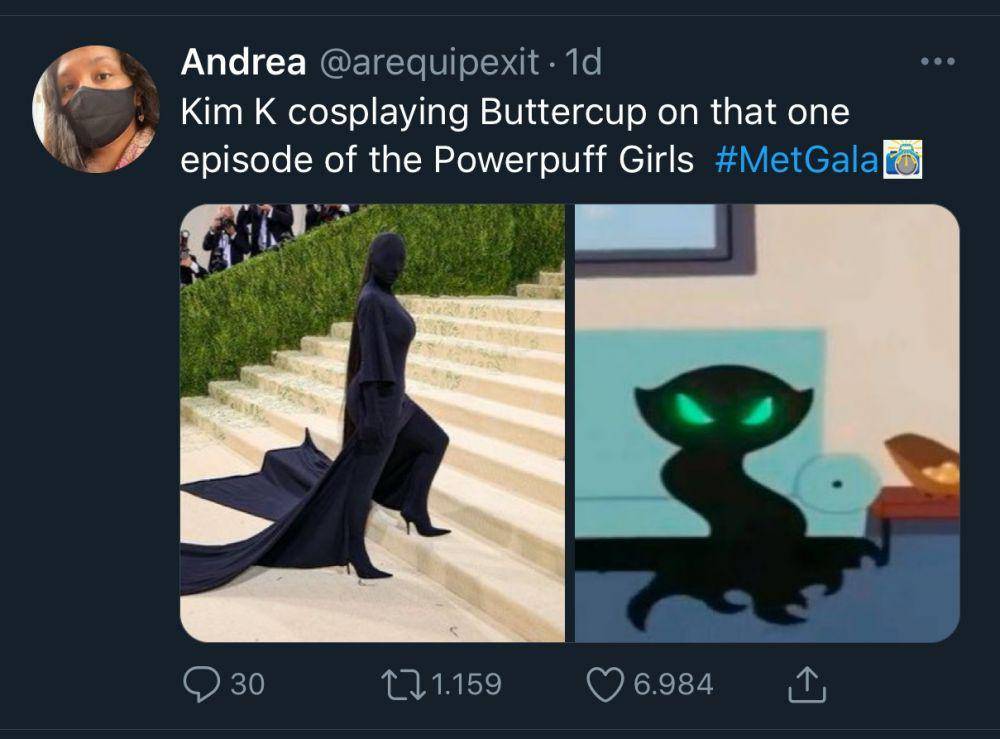 Kim Kardashian sebagai Buttercup (twitter.com/arequipexit)