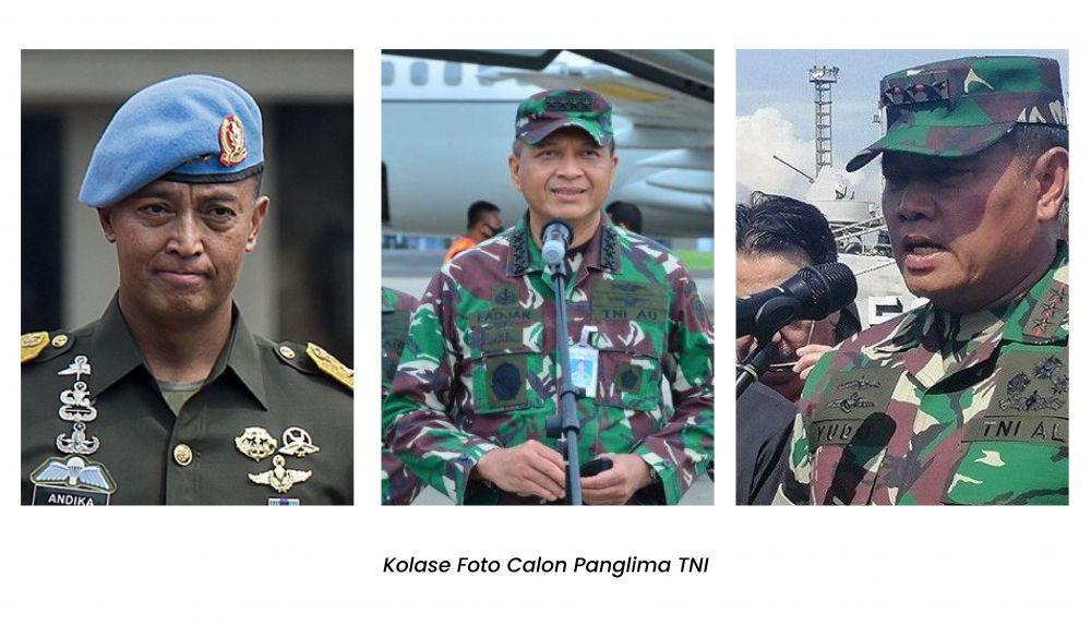 Tiga Kepala Staf Angkatan yang disebut-sebut calon kuat Panglima TNI gantikan Hadi Tjahjanto (ANTARA FOTO)