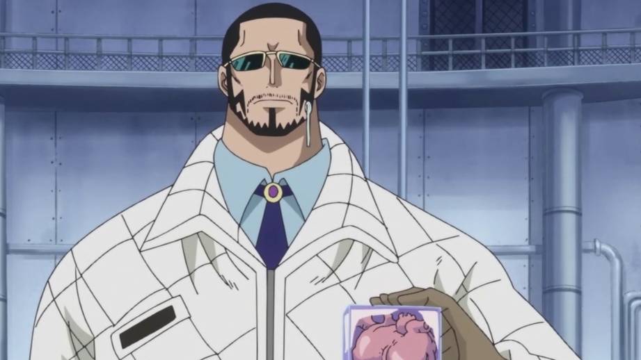 cuplikan adegan Vergo memegang jantung Law (dok. Crunchyroll/One Piece)