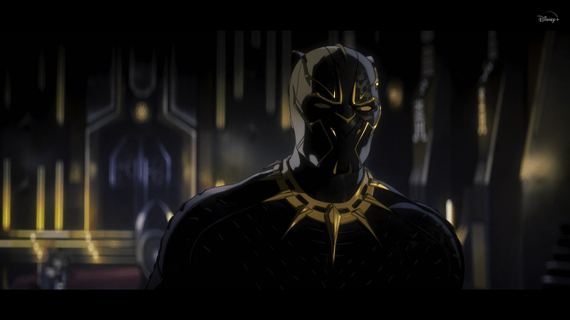 Kostum Golden Jaguar dari Killmonger. (Disney+ Hotstar/ What If?)