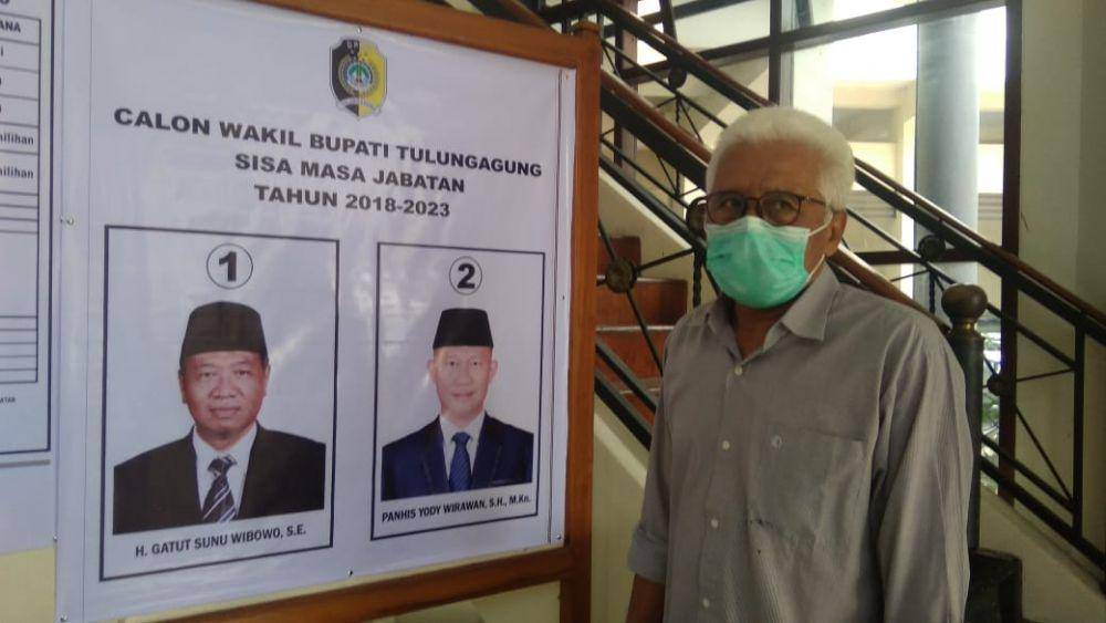 Foto calon wakil bupati Tulungagung yang tercetak dalam surat suara. IDN Times/ Bramanta Pamungkas