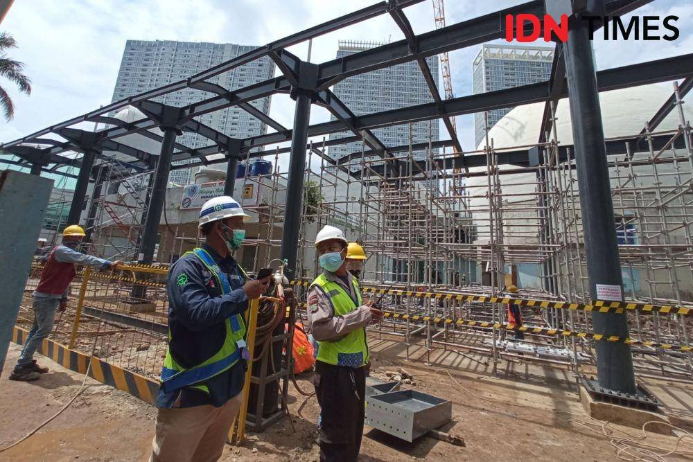 Gambaran terkini progres revitalisasi Taman Ismail Marzuki (IDN Times/Annisa Dewi Lestari)