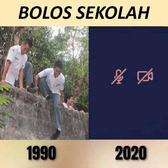 meme anak sekolah dulu vs sekarang (9gag.com)