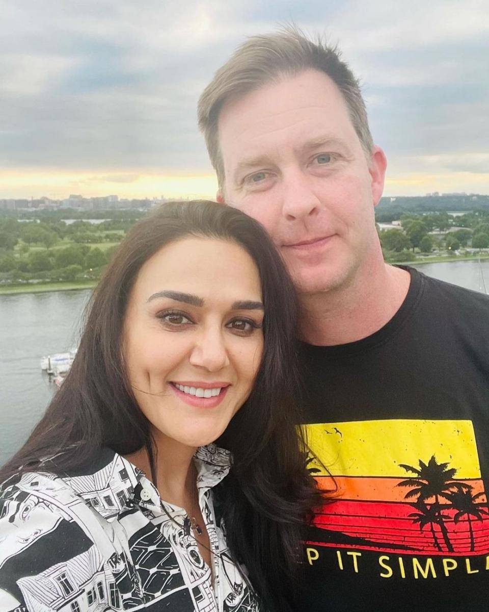 Preity Zinta dan Gene Goodenough (instagram.com/realpz)