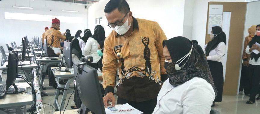 Para peserta SKD CASN Lampung Selatan ibu hamil diberikan layanan khusus. (IDN Times/Istimewa).