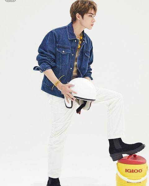 Jacket jeans ala member NCT (instagram.com/nctunited00)
